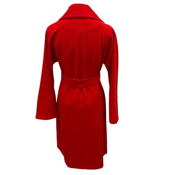 Boden Lindfield Wrap Coat In Cherry Red - Picture 6 of 10